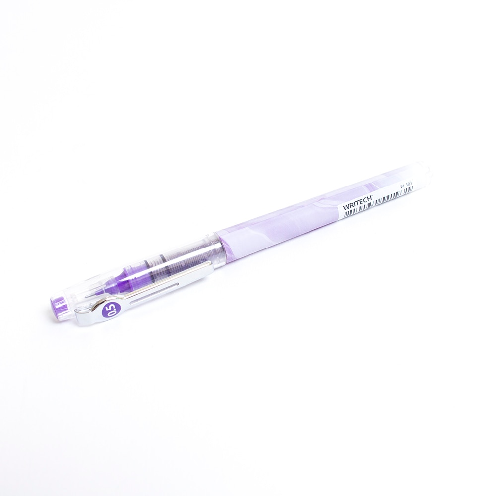 Writech, Rollerball/Ballpoint, Art & School, Swirl barrel, Liquid, 0.5mm, 715036, Violet